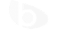 Logo stylisé blanc sur fond noir représentant une boucle fermée, formant une lettre 'b' ou un œil abstrait avec un cercle dentelé au centre.